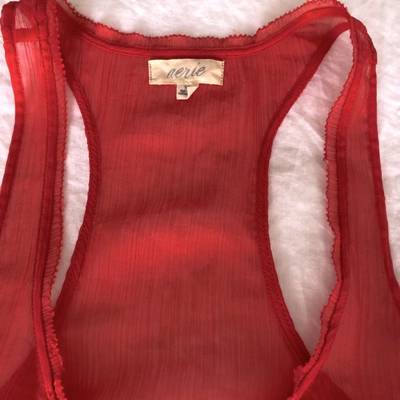 Aerie sheer racerback tank top blouse - Picture 4 of 4